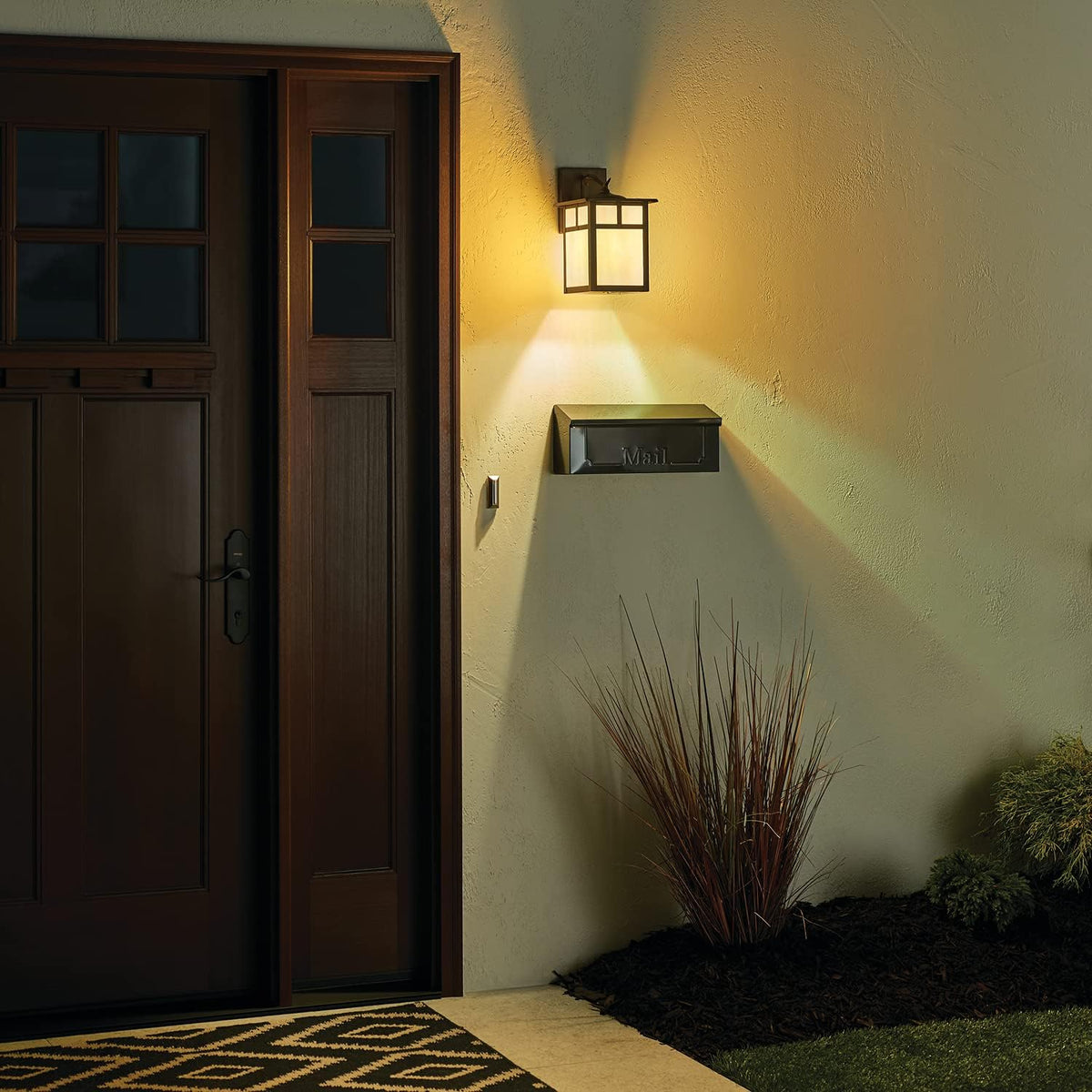 Solid Brass Outdoor Wall Sconce Lighting, 100 Total Watts, 11.5 Height E248