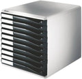 Black 10 Drawer A4 Cabinet I3608