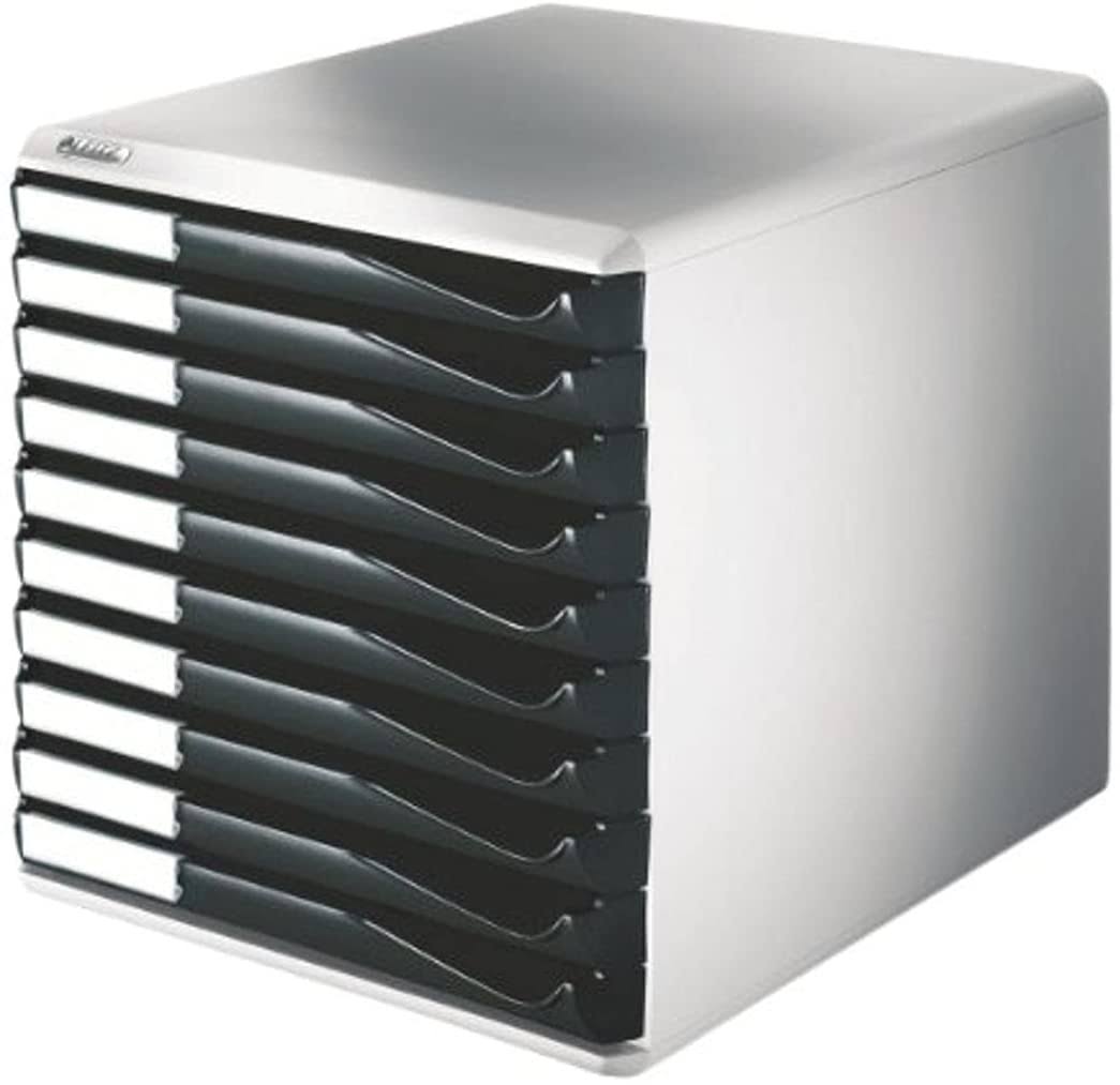Black 10 Drawer A4 Cabinet I3608