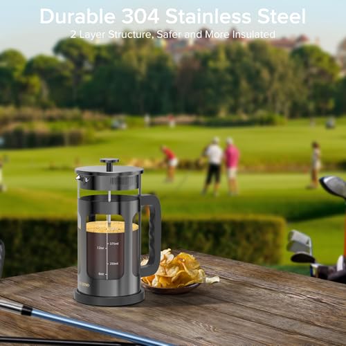 21 Ounce Stainless Steel French Press F49398