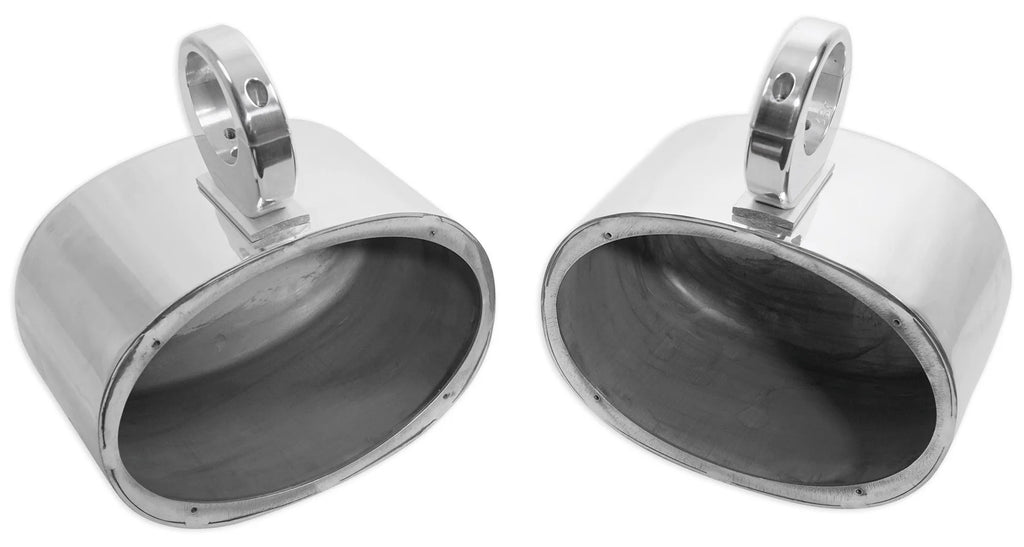 Polished Silver Aluminum Wakeboard Tower Speaker Enclosures T135572