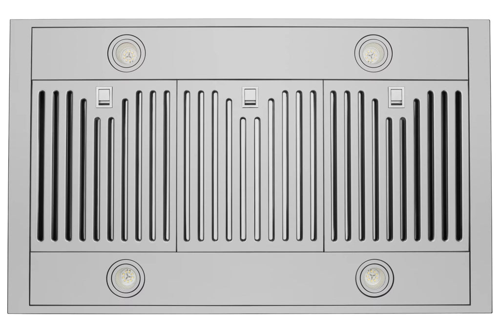 36" Island Range Hood with Baffle Filters N133