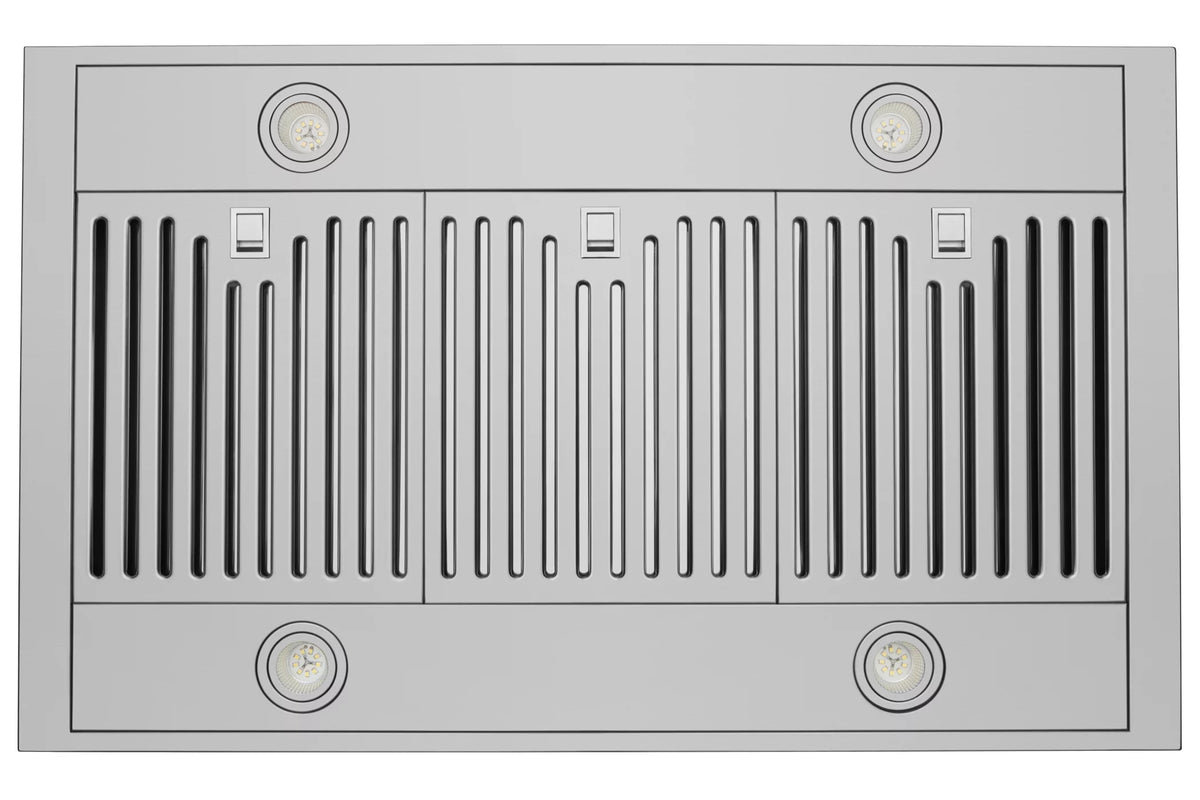 36" Island Range Hood with Baffle Filters N133