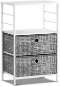2 Drawer Nightstand with Shelf Y528