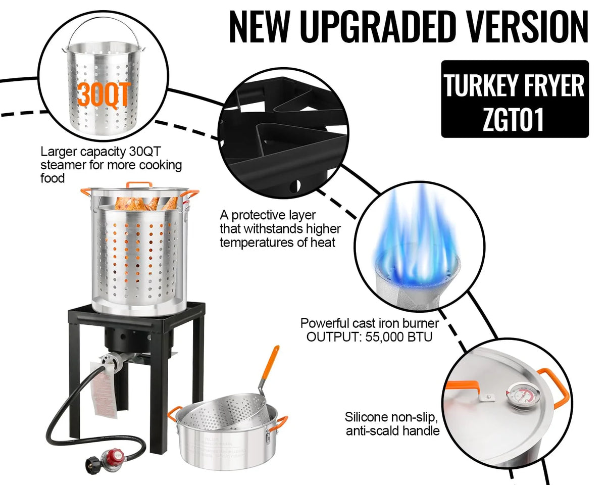 10 Qt Propane Outdoor Fish Fryer Set Z13471