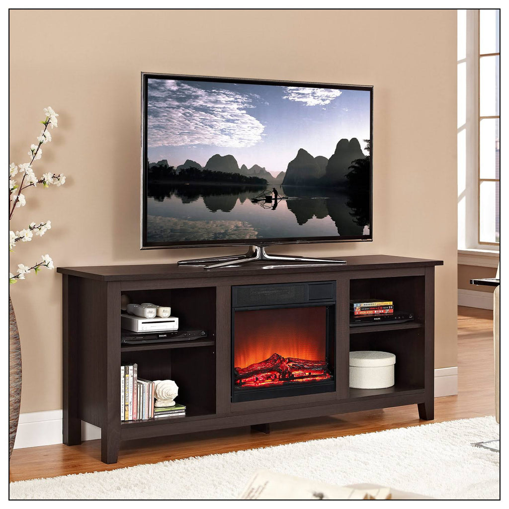 TV Console with Electric Fireplace W277