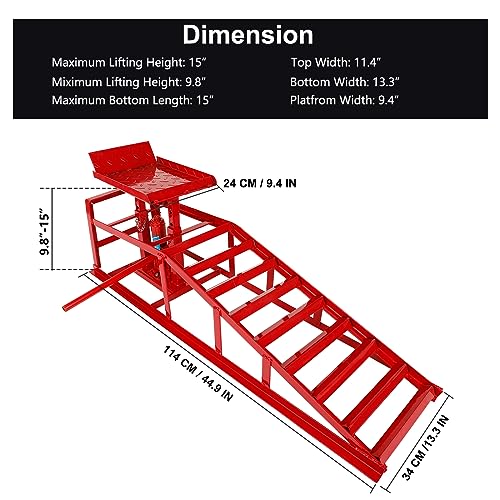 2 Pack 5 Ton Low Profile Hydraulic Car Ramps P78109