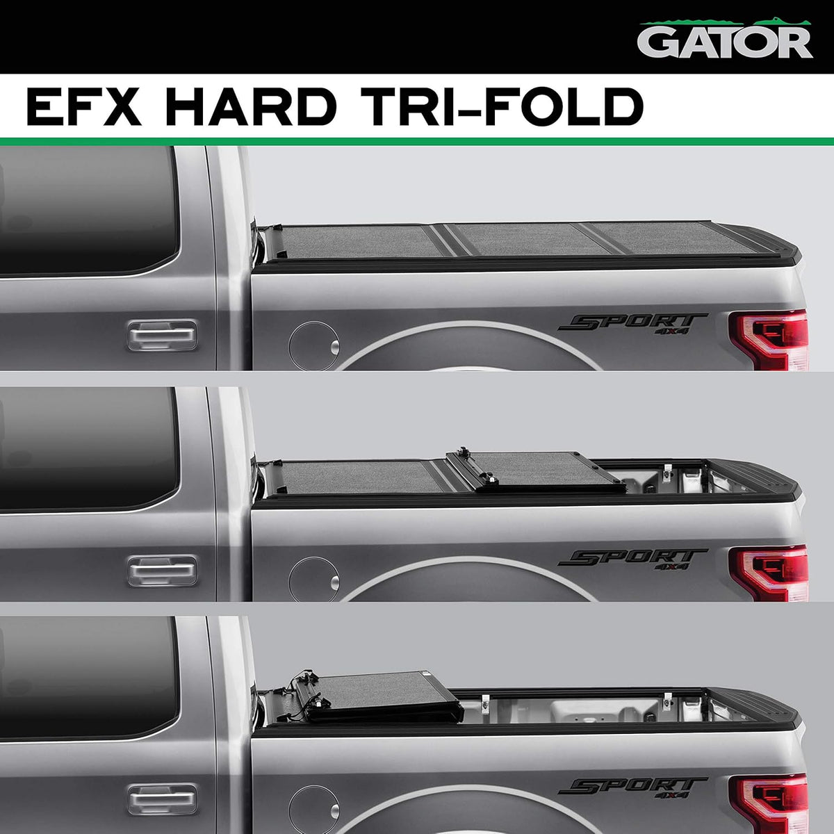 Hard Tri-Fold Truck Bed Tonneau Cover B725
