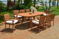 8 Seater 9 Pc Teak Dining Set W1725