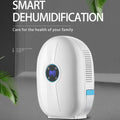 Mini Remote Control Dehumidifier 500ml Water Tank White F54361