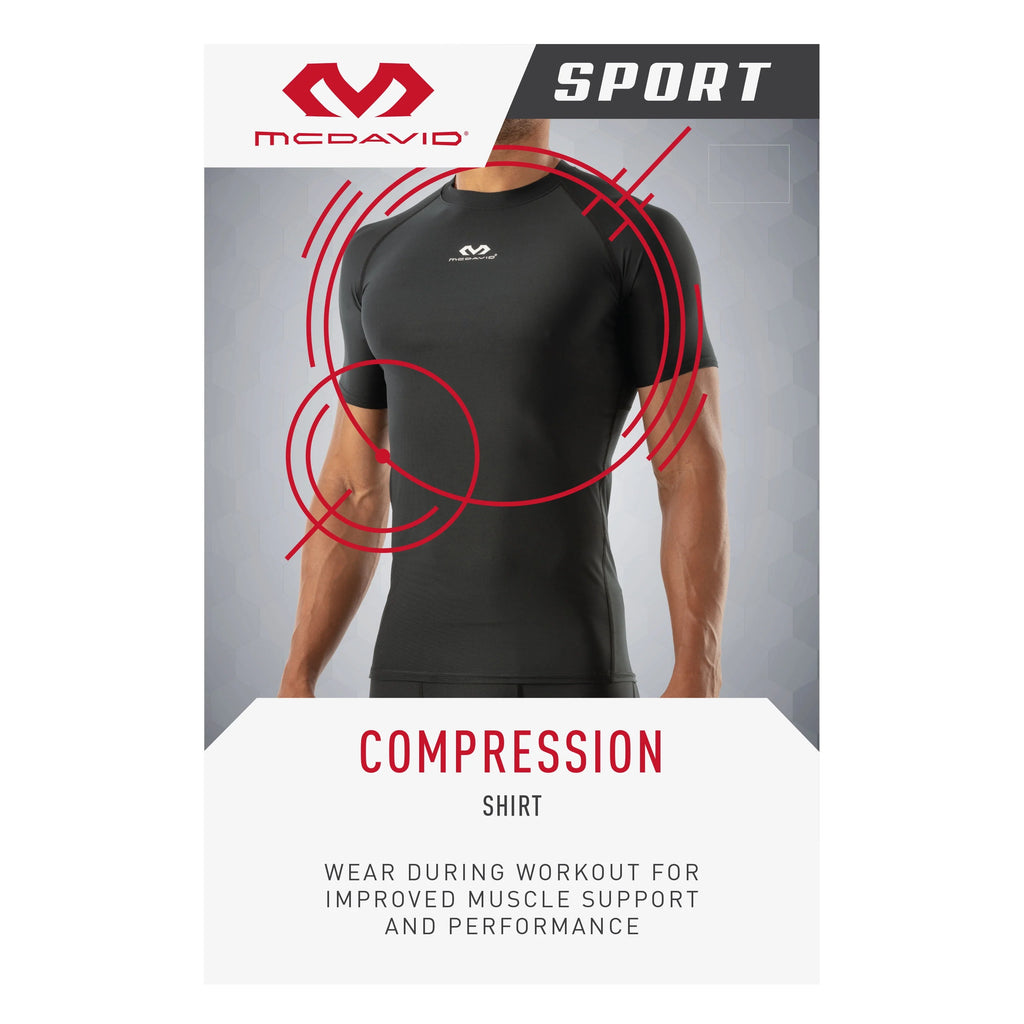 Black Short Sleeves Compression Shirt D482094