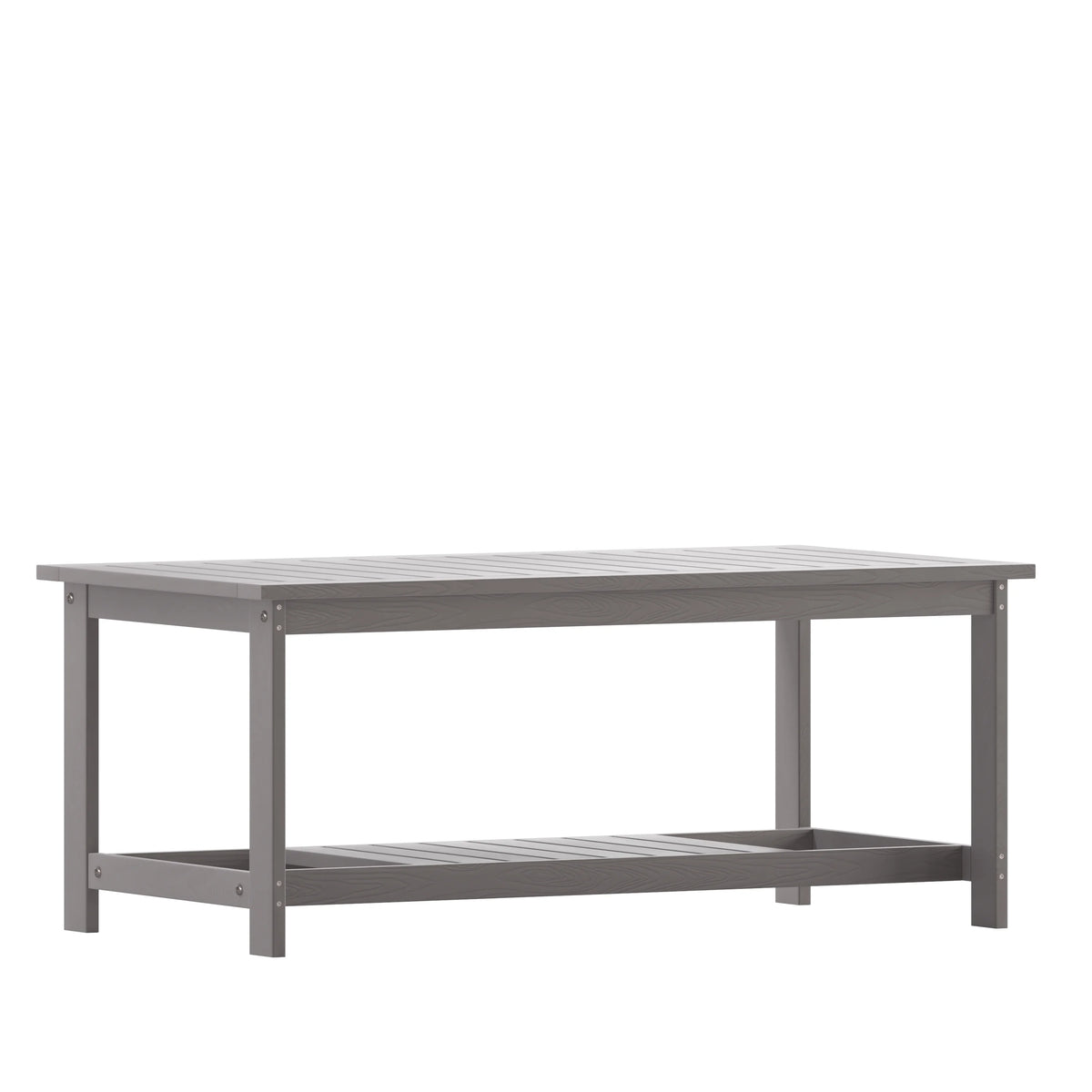 Gray Two Tiered Adirondack Coffee Table V8695