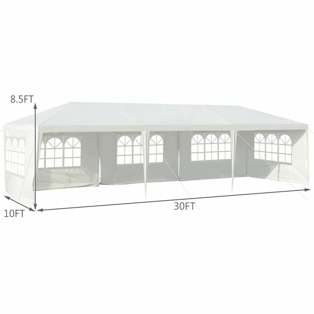 10'x30' Heavy Duty Pavilion 5 Sidewall Canopy L39686