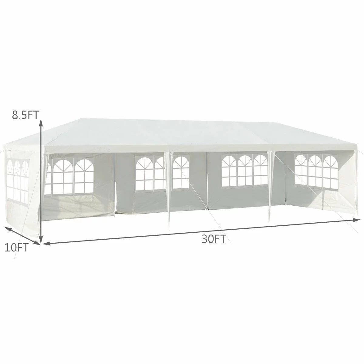 10'x30' Heavy Duty Pavilion 5 Sidewall Canopy L39686