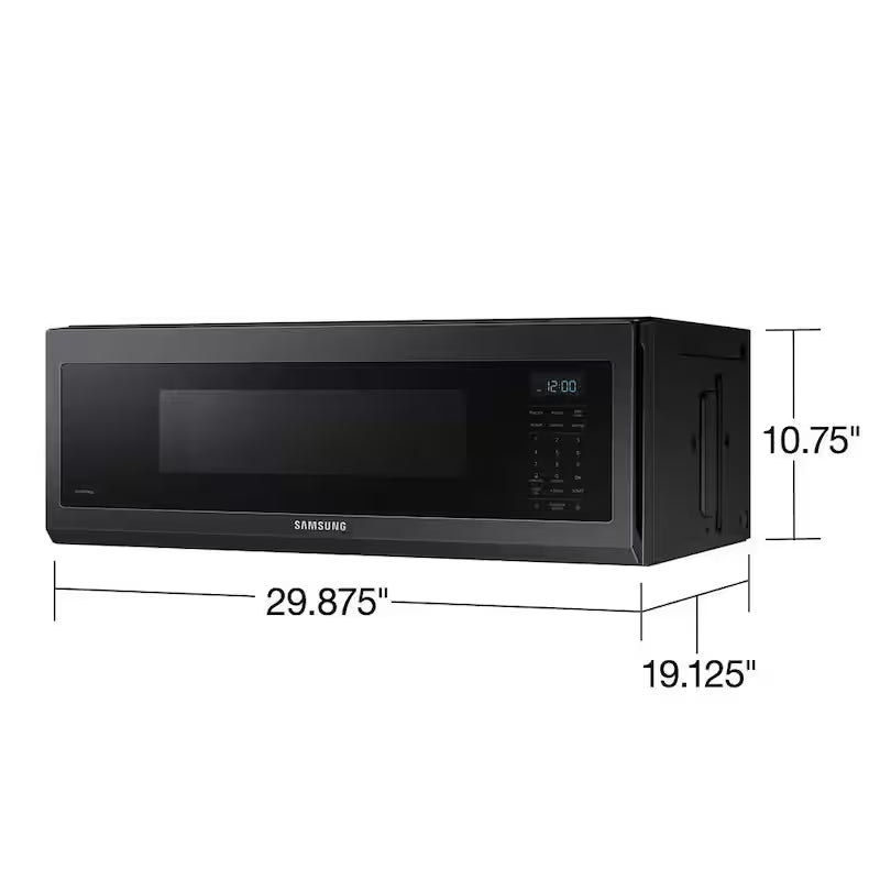30 in. 1.1 cu. ft. Black Stainless Steel Over-the-Range Microwave X555116