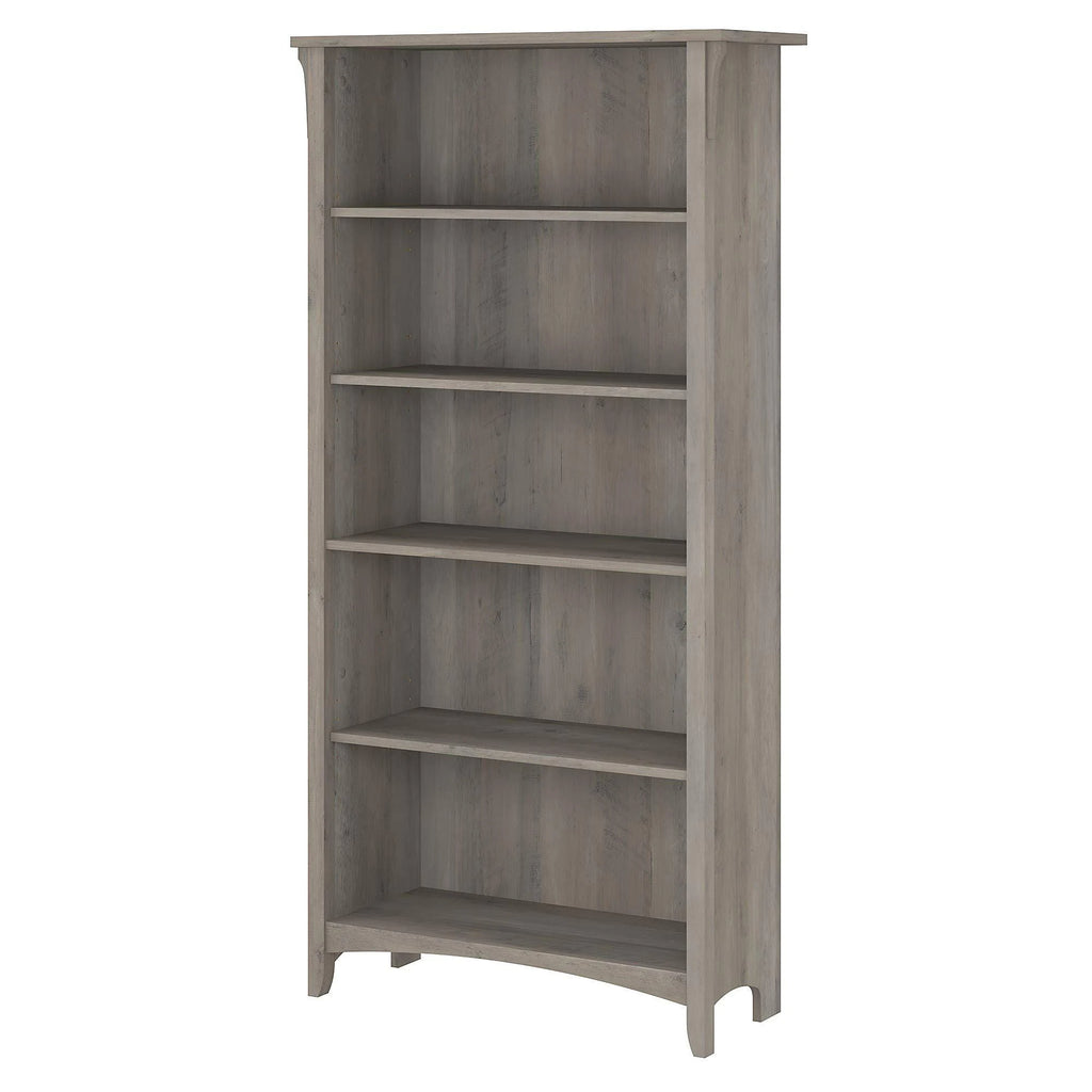 5 Shelf Bookcase, Driftwood Gray L2936