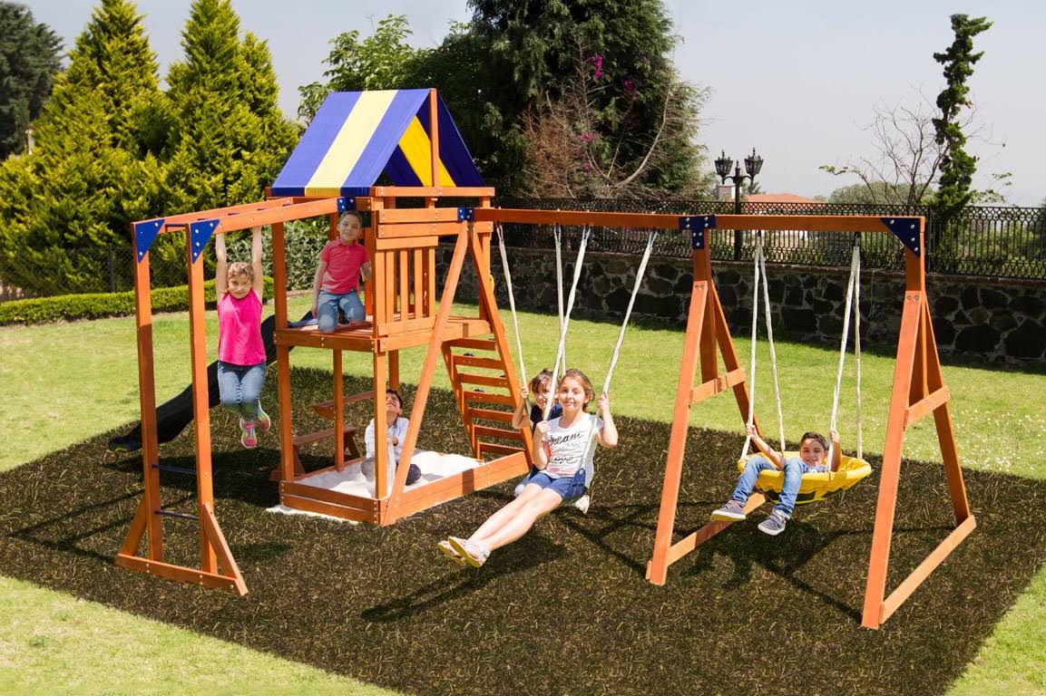 Wooden Swing Set B7086
