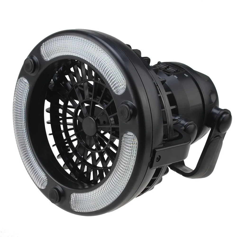 2-in-1 18 LED Camping Light Flashlight and Ceiling Fan D201