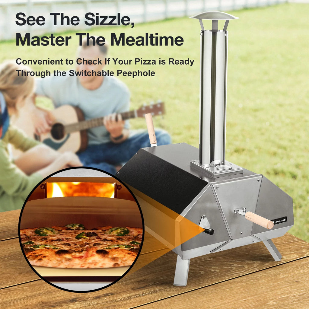 13 Multi-Fuel Pellet Fired Pizza Oven with Pizza Stone H522111