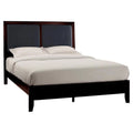 Contemporary Wood California King Bed in Espresso/Black A859317