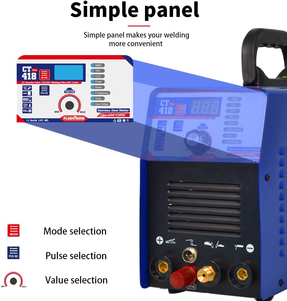 Air Plasma Cutter 4 IN 1 MMA Tig Pulse DC IGBT Welding Equipment P265340