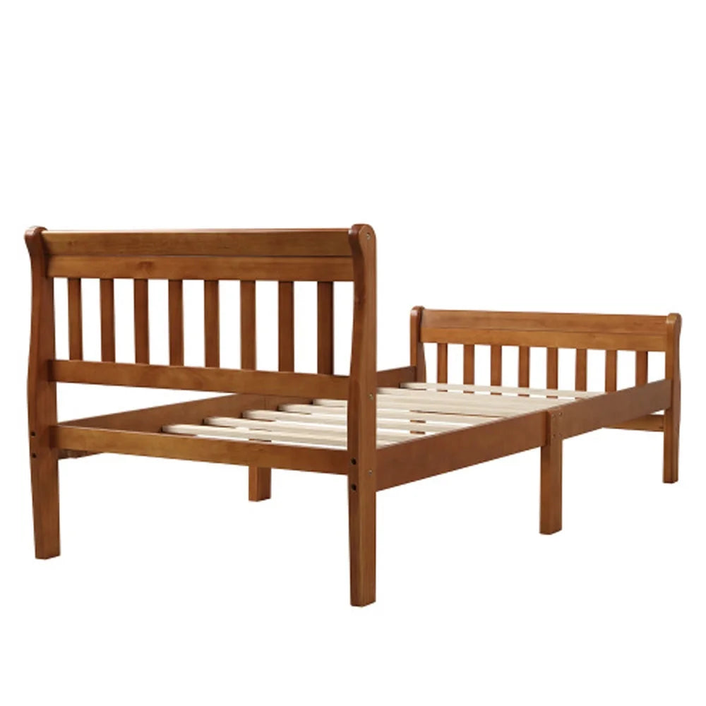 Wood Platform Bed with Headboard and Footboard V9334