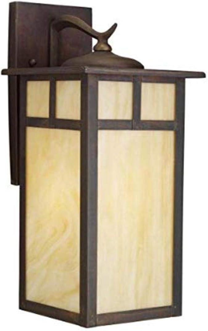 Solid Brass Outdoor Wall Sconce Lighting, 100 Total Watts, 11.5 Height E248