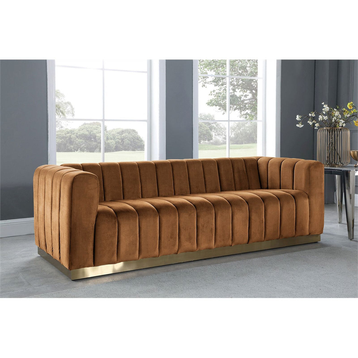 Saddle Velvet Sofa K514