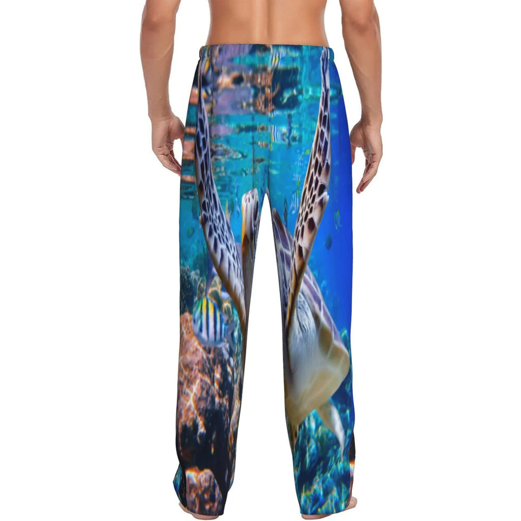 Men'S Pajama Pants Drawstring And Pockets I1590
