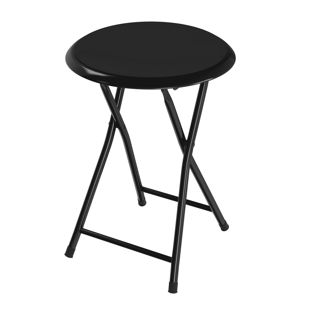 Black 18-inch Folding Stool X5028