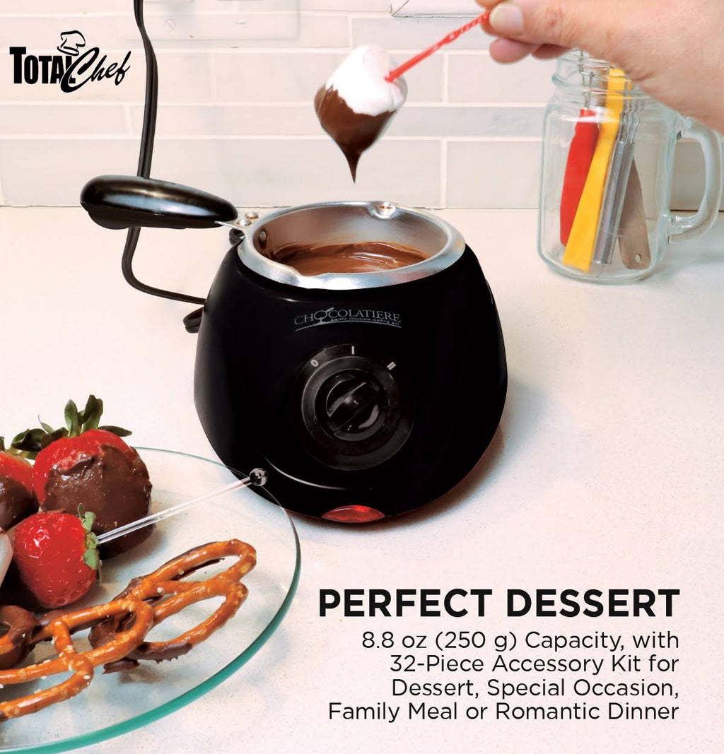 Black Chocolatiere Mini Fondue Pot and Candy-Maker D855