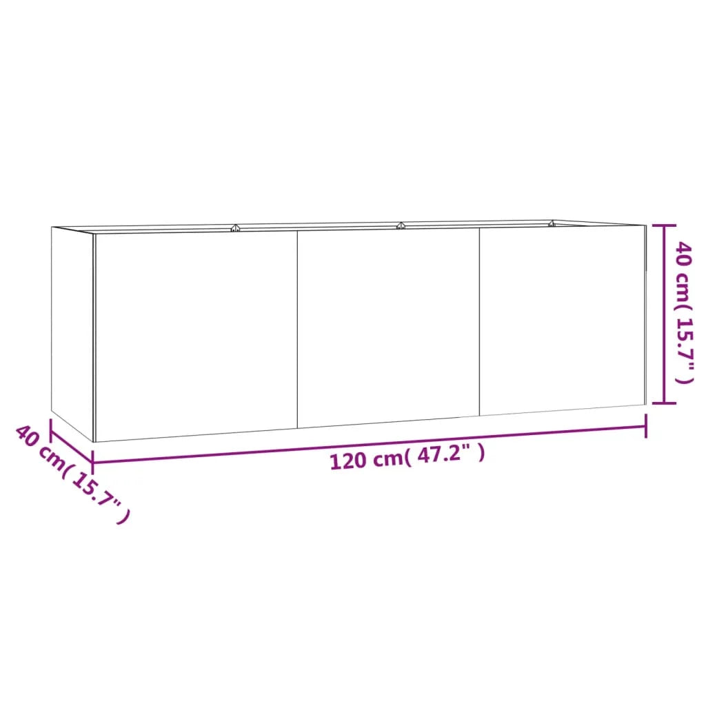 Corten Steel Raised Garden Bed P6877