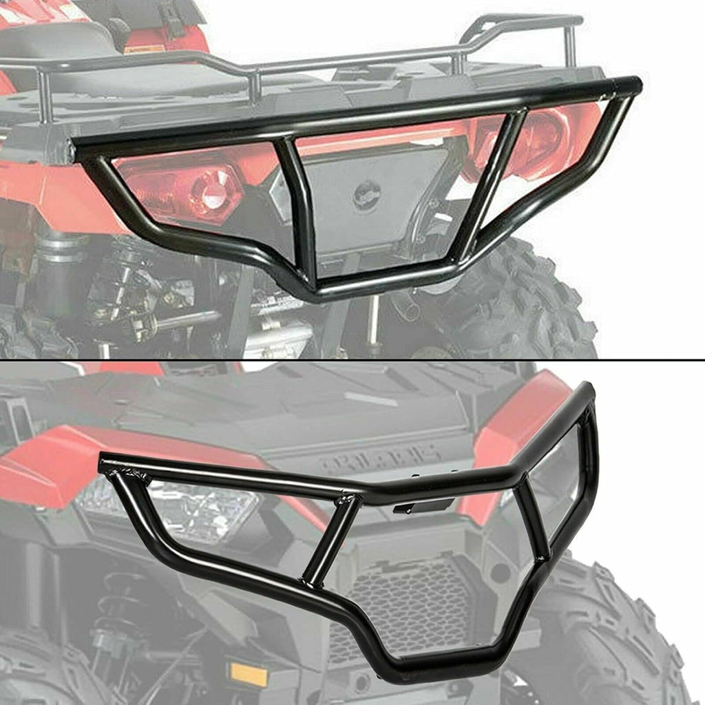 Front & Rear Brush Guard Bumper Set for Polaris Sportsman 450 570 & ETX F4453