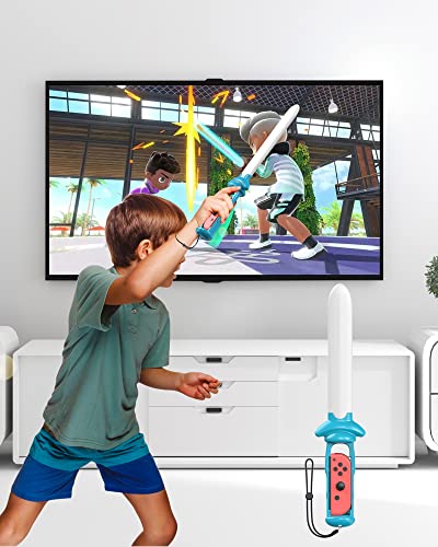 22 in 1 Switch Sports Accessories Kit with Charging Dock, Game Guns, Tennis Rackets, Golf Clubs, Wrist Bands & Leg Strap O87552