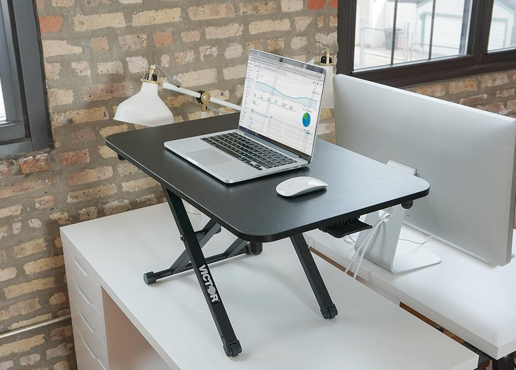 Adjustable Standing Desk, 29”x18.5, Black Y2592