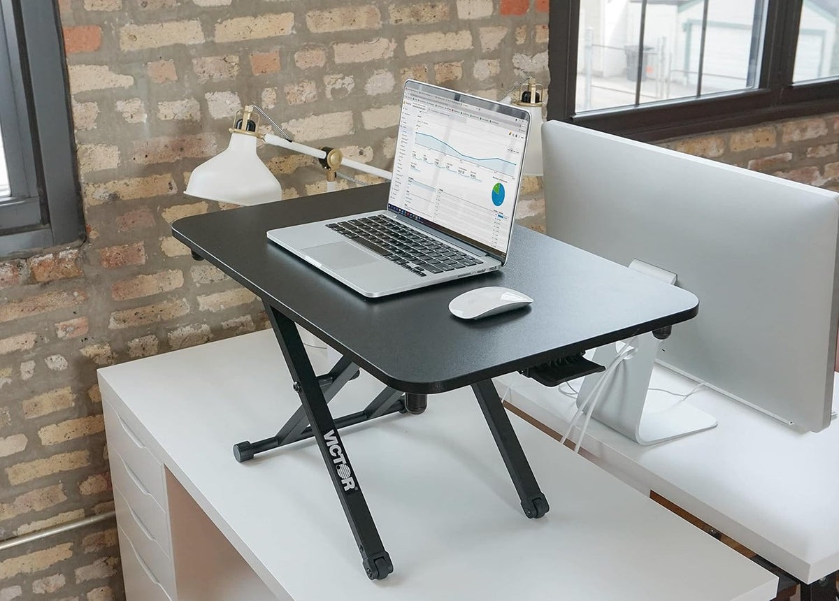 Adjustable Standing Desk, 29”x18.5, Black Y2592