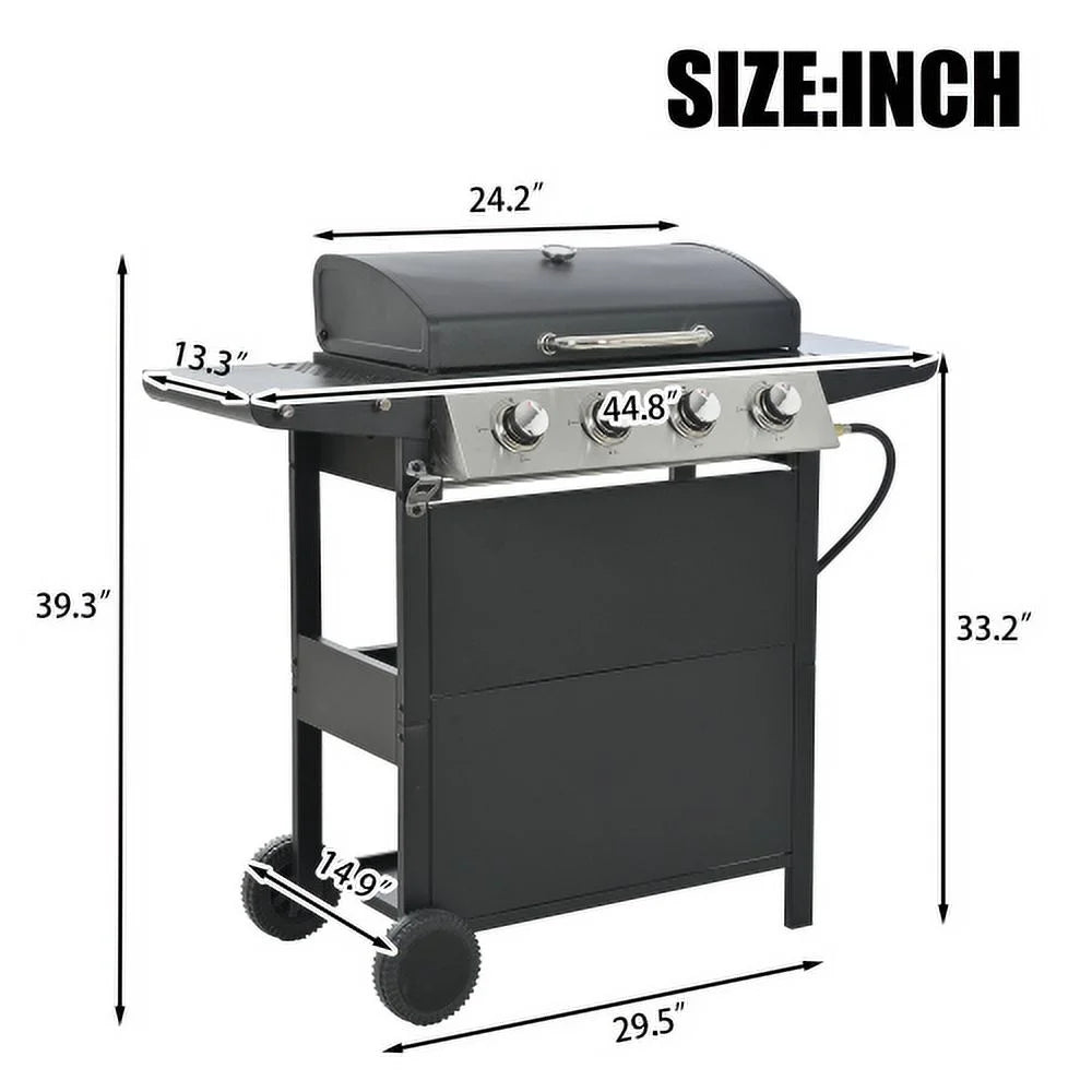 4 Burner Stainless Steel Gas Grill F36620