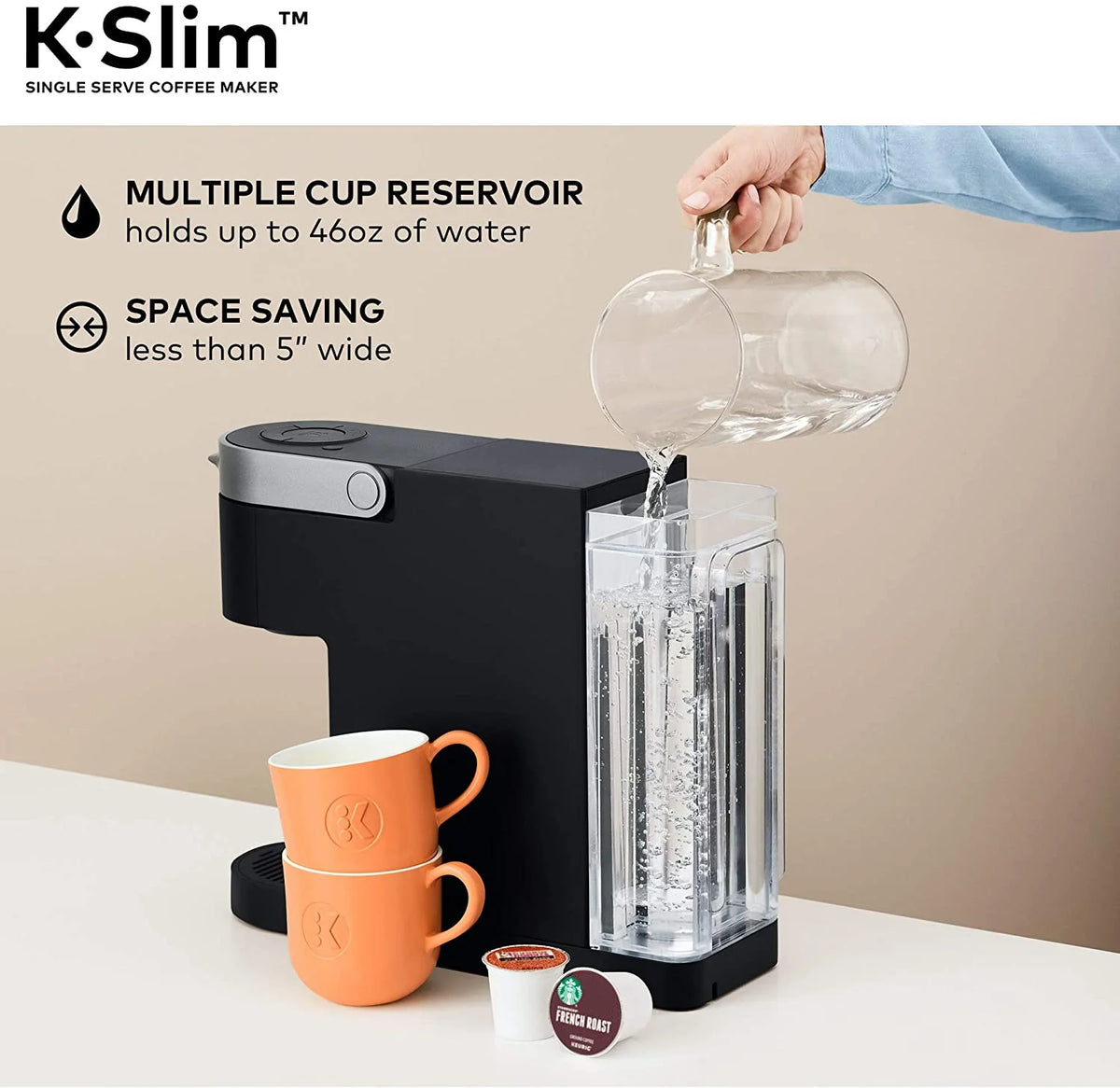 Black Single Serve K-Cup Coffee Brewer Q3326