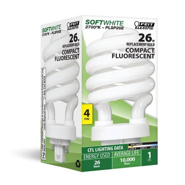 50-Pack Soft White CFLNI Spiral Light Bulb D7267