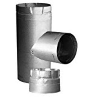 4 inch PelletVent Pro Increaser Tee Clean-Out Cap Stainless Q847