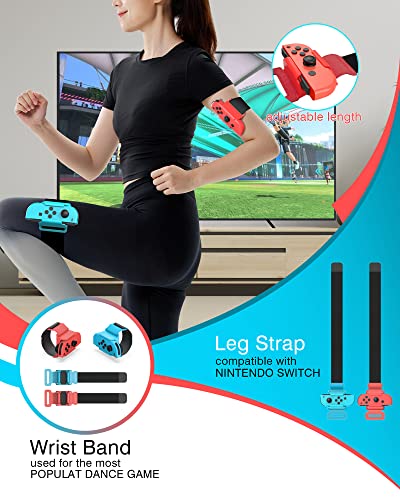 22 in 1 Switch Sports Accessories Kit with Charging Dock, Game Guns, Tennis Rackets, Golf Clubs, Wrist Bands & Leg Strap O87552