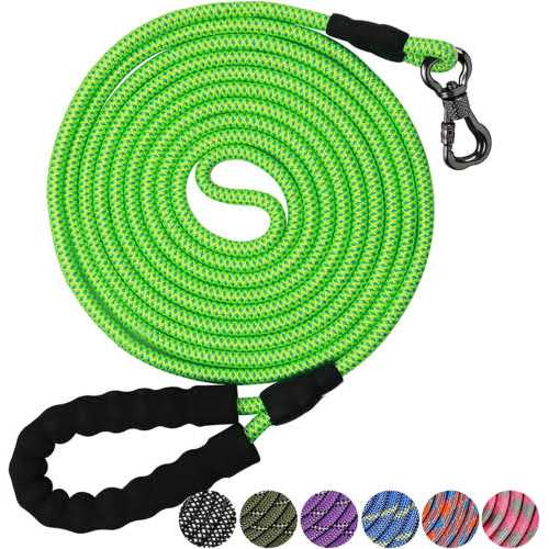 Rope Dog Leash with Swivel Lockable Hook Q182874