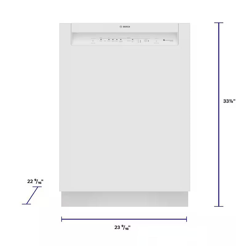 White Front Control Tall Tub Dishwasher with Stainless Steel Tub C3559