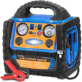 1400 Amp Battery Jump Starter with Air Compressor Car Tire Inflator, 110V 400W Power Inverter USB DC AC Outlet, 12V Emergency Auto Battery Booster Pack G206