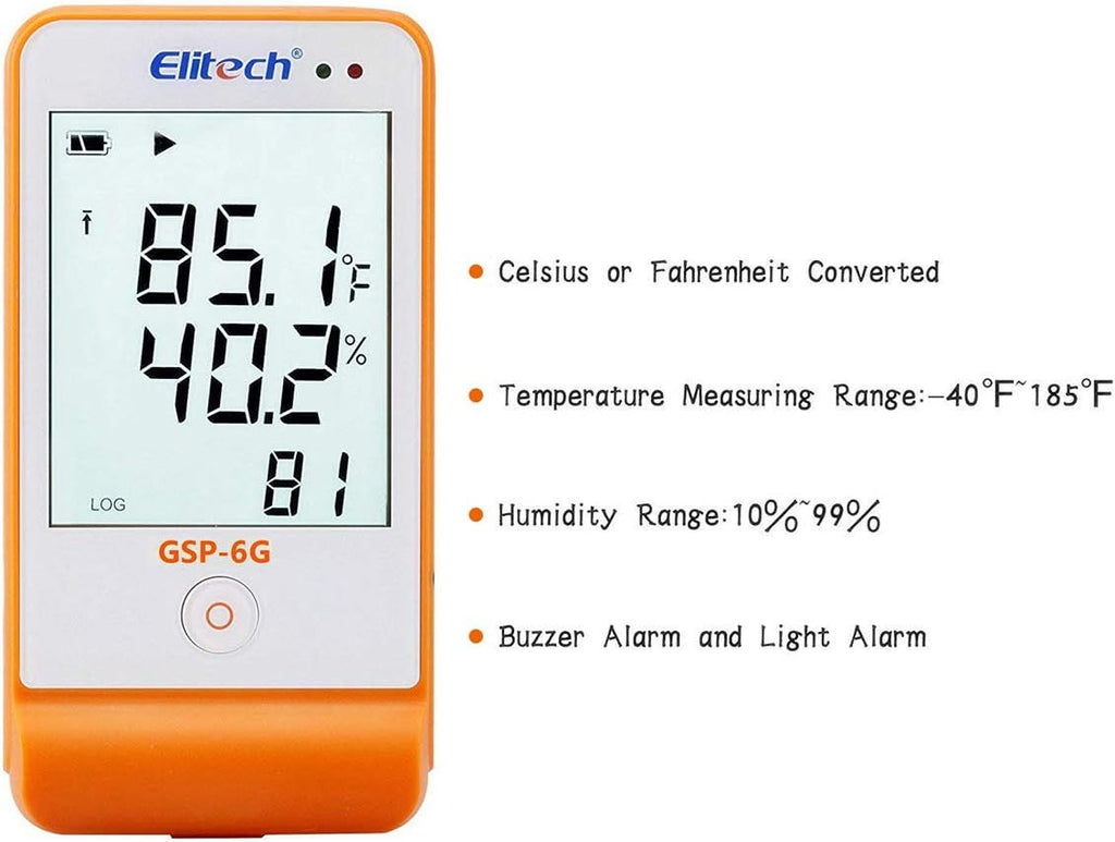 Digital Temperature Humidity Data Logger Pack of 2 L2061