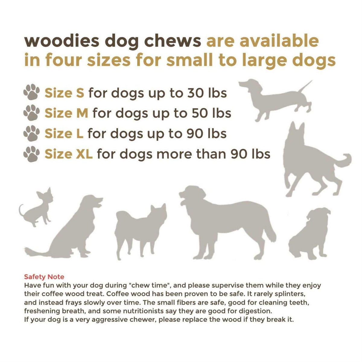 Dog Chew Toys Coffee Wood C29546