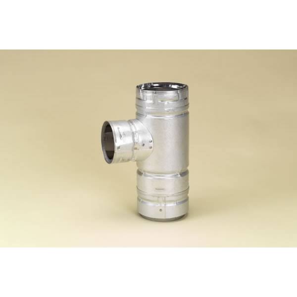 4 inch PelletVent Pro Increaser Tee Clean-Out Cap Stainless Q847