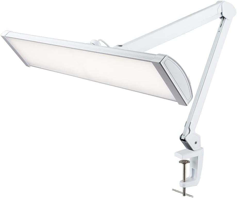 Black 26 Inches Metal LED Desk Lamp with Clamp U366