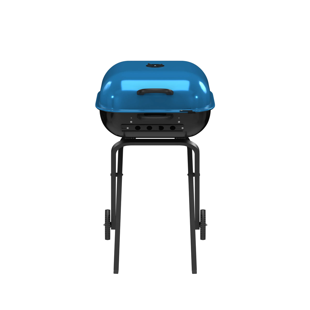 Portable Steel Charcoal Grill in Blue F8553