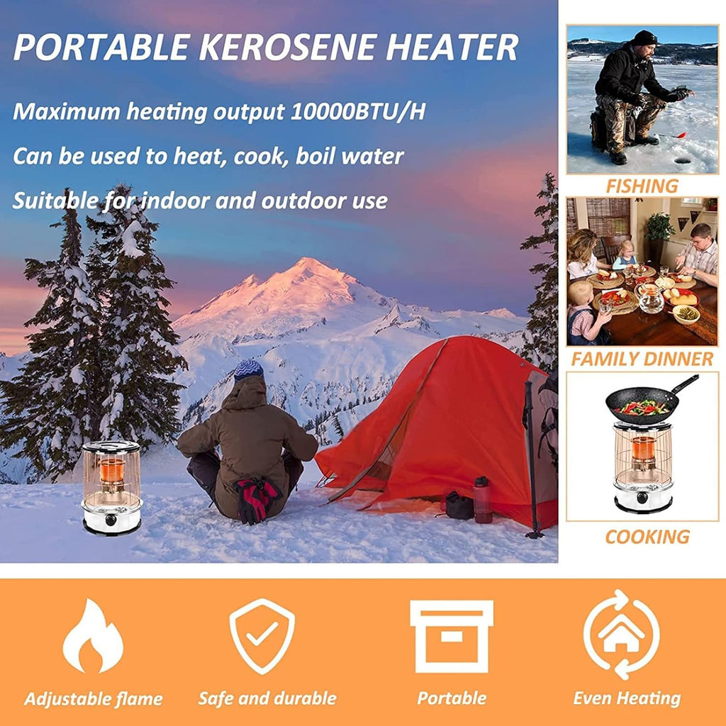 Kerosene Heater with Handle, Portable, 10000BTU I213628